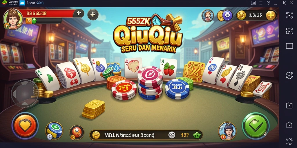Screenshot dari gameplay QiuQiu di 555ZK.