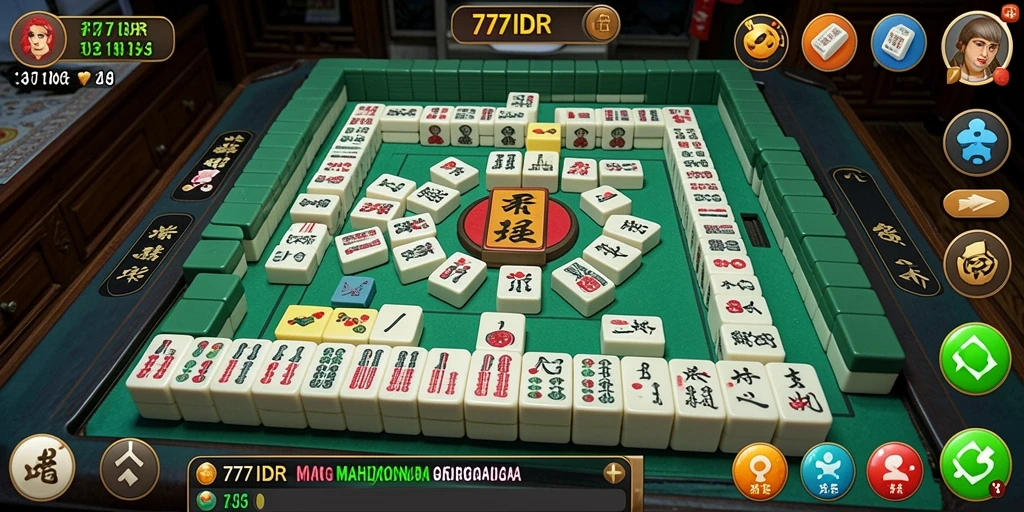 Tampilan gameplay Mahjong yang menegangkan di 777IDR.