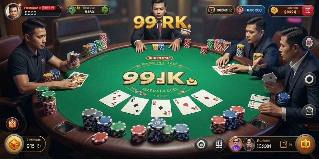 Gameplay Poker yang seru dan mendebarkan di 99RK