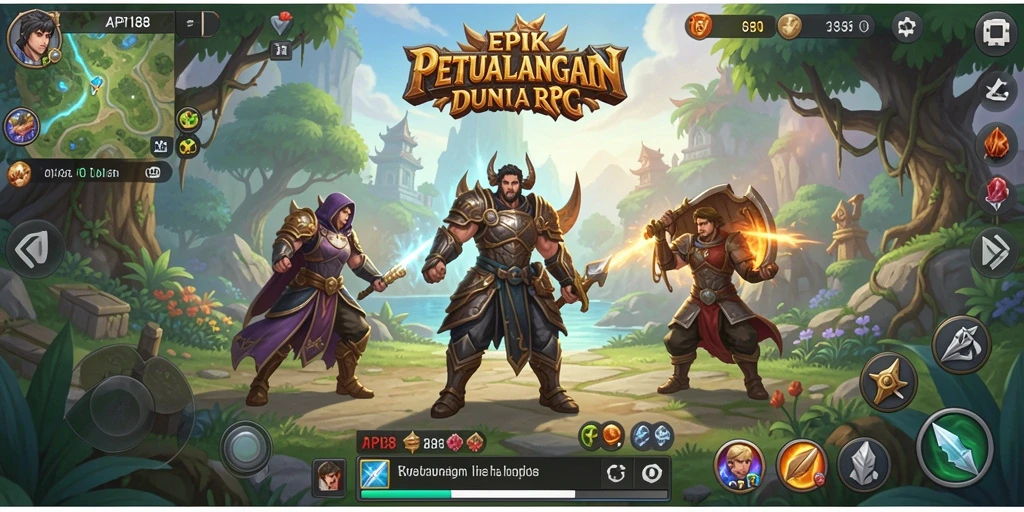 Tampilan menarik dari gameplay RPG yang mendebarkan.
