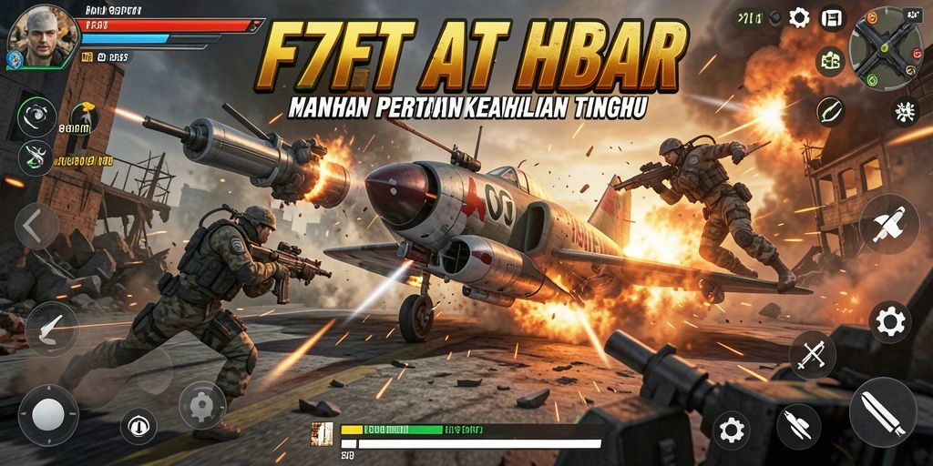 Screenshot gameplay F7F7 menunjukkan aksi pertarungan mendebarkan.