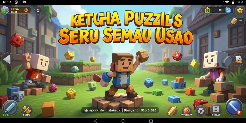 Screenshot gameplay KETUA menampilkan tantangan Puzzle yang seru.