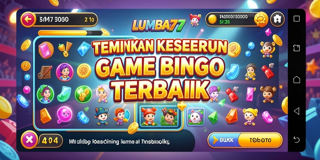 Screenshot gameplay Bingo LUMBA77 yang seru dan interaktif.