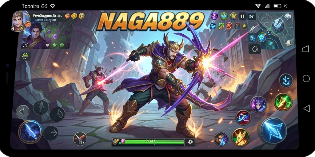 Tampilan gameplay NAGA889 yang seru dengan aksi pertarungan yang mendebarkan.