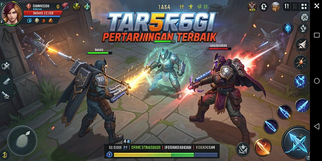 Screenshot TAR555 menunjukkan pertempuran strategis yang mengasyikkan.