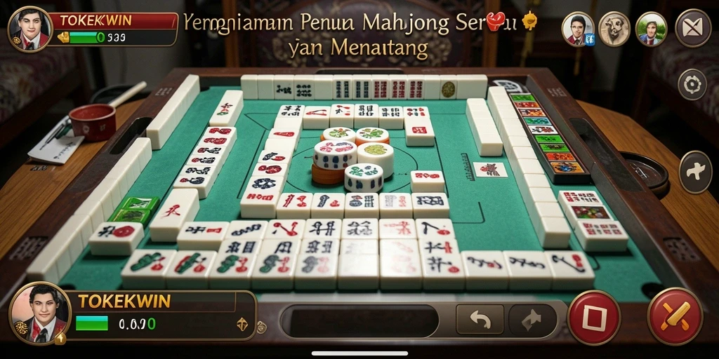 Gameplay Mahjong yang menarik dalam TOKEKWIN.