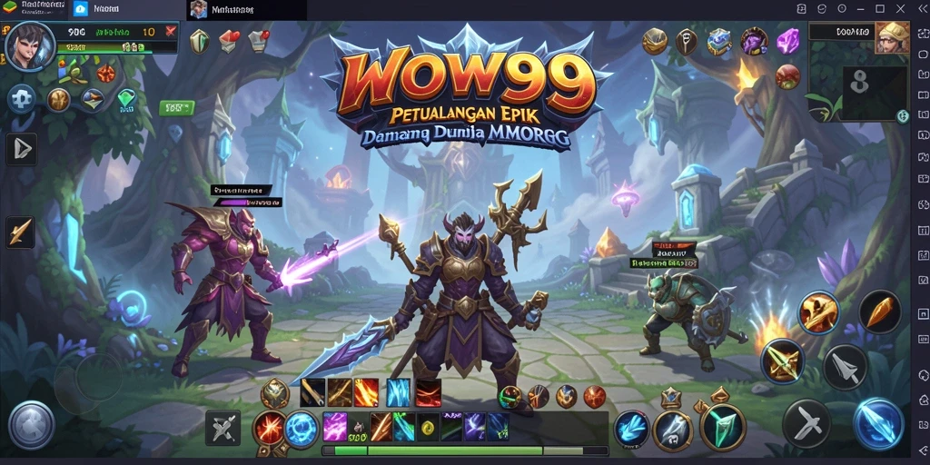 Gameplay WOW99 yang seru dan mendebarkan dalam dunia MMORPG.